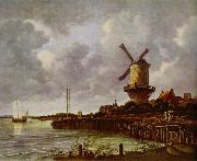 Jacob van Ruisdael, Tower Mill at Wijk bij Duurstede, Netherlands,
